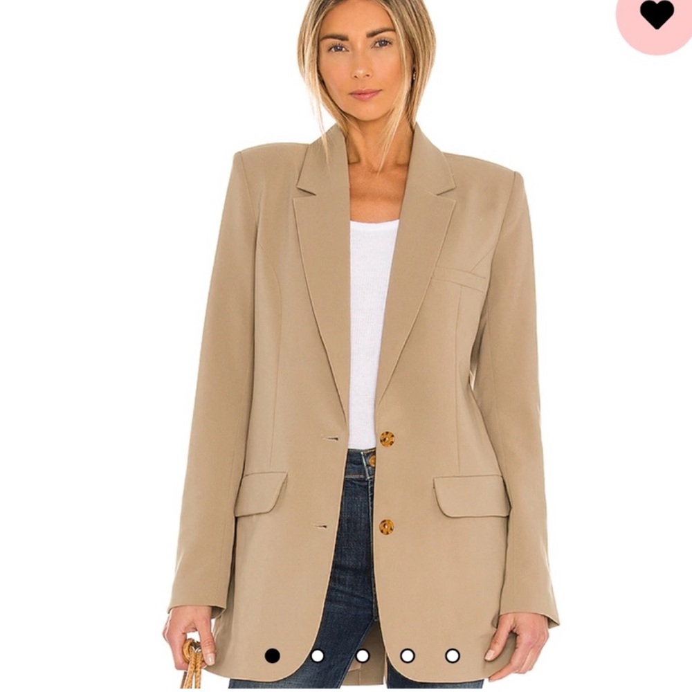 Song of Style Zella Blazer in Taupe Nude Size Medium NEW